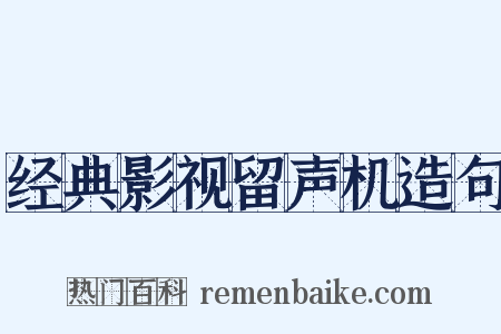 经典影视留声机造句是什么意思的图片